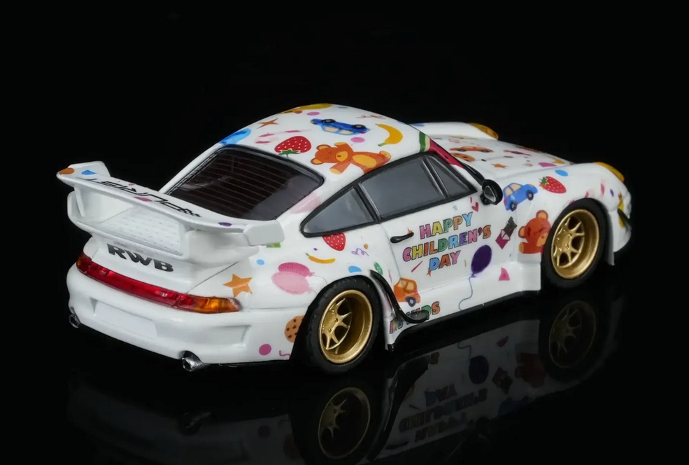 Porsche 911 993 RWB Rauh Welt *Happy Children's Day* Coupe 1993 1:64 Motorhelix
