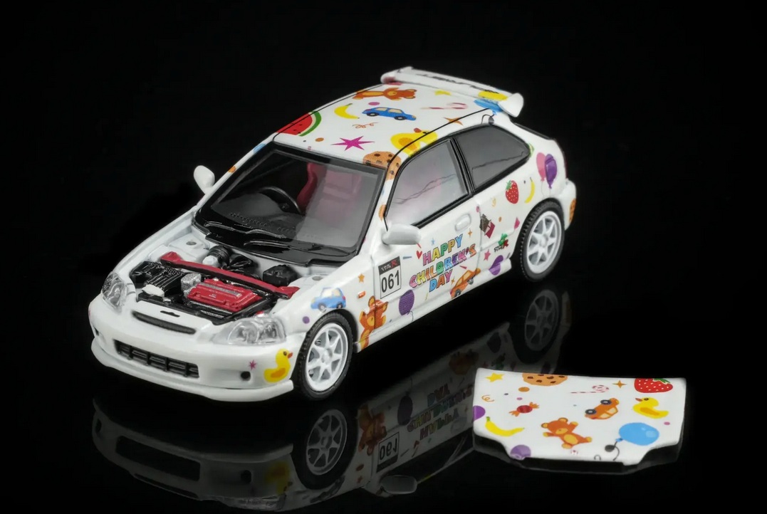 Honda Civic EK9 Type-R #061 *Happy Children's Day* 1999 1:64 Motorhelix
