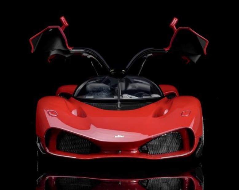 Nilu 27 V12 6.5L 1070hp 2024 red 1:18 Motorhelix