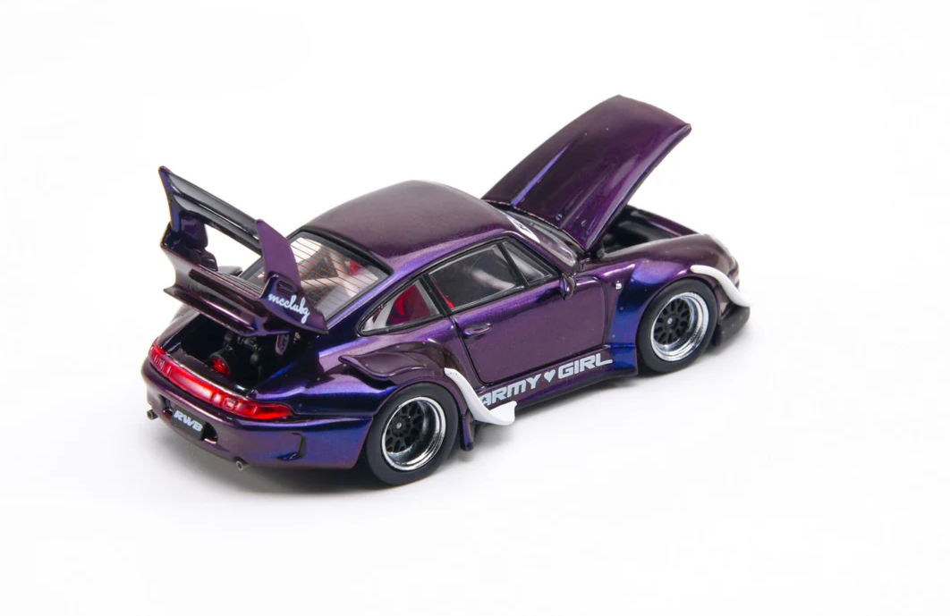 Porsche RWB 930 *Army Girl* purple 1:64 Almost Real