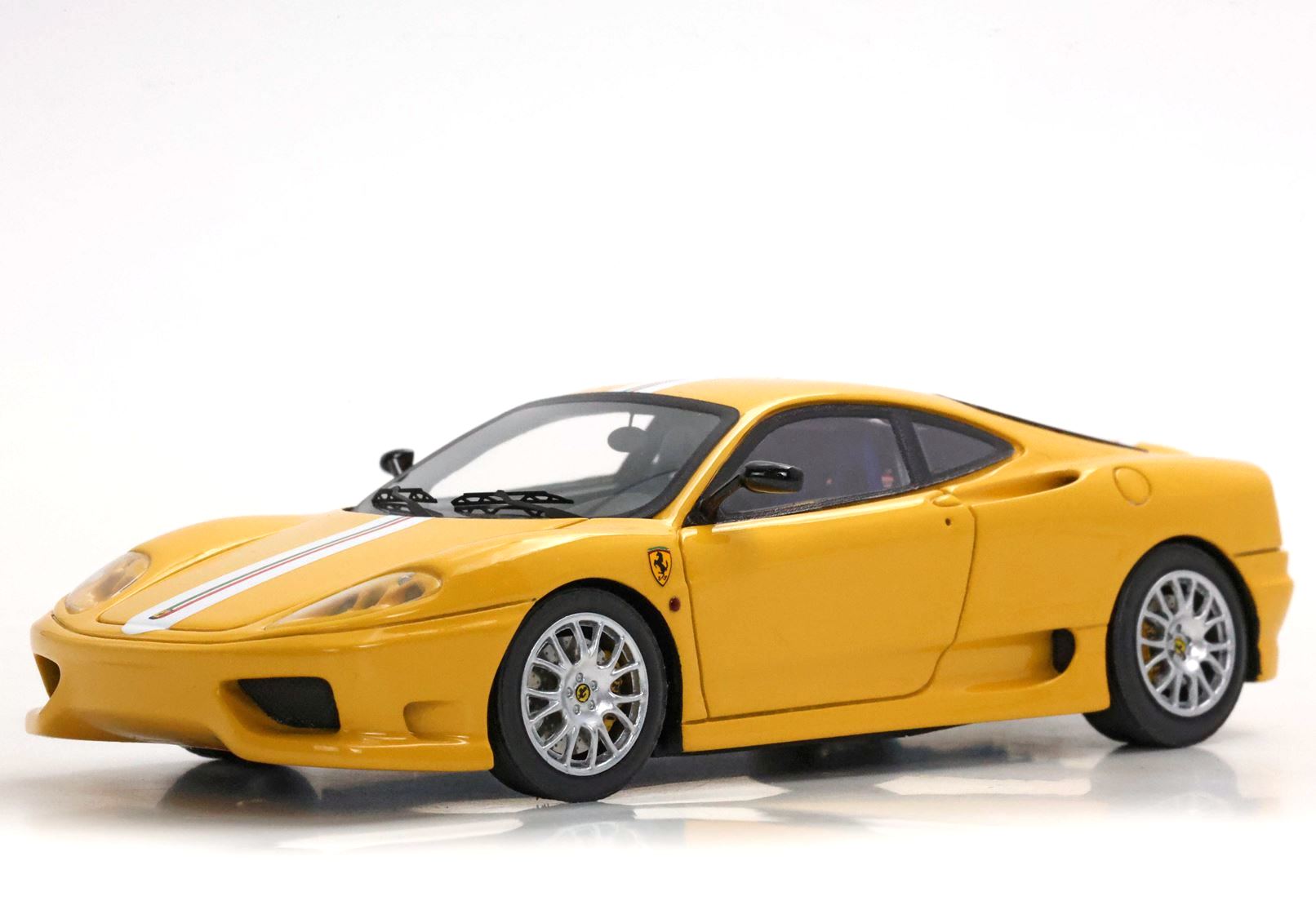 Ferrari 360 Challenge Stradale Giallo Modena with italian stripe 1:43 B.B.R.