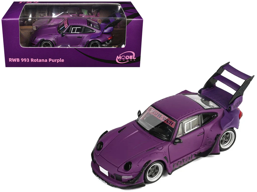 Porsche RWB 993 Rotana purple 1:64 ModelModel