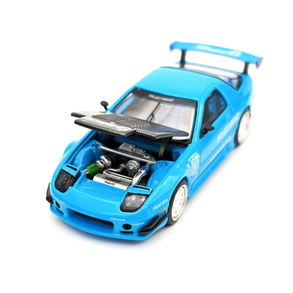 Mazda RX-7 (FC3S) RE-Amemiya Tokyo Auto Salon 2026 blue 1:64 Pop Race Limited