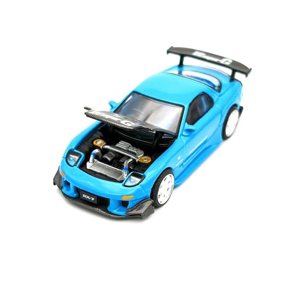 Mazda RX-7 (FD3S) RE-Amemiya Tokyo Auto Salon 2026 blue 1:64 Pop Race Limited
