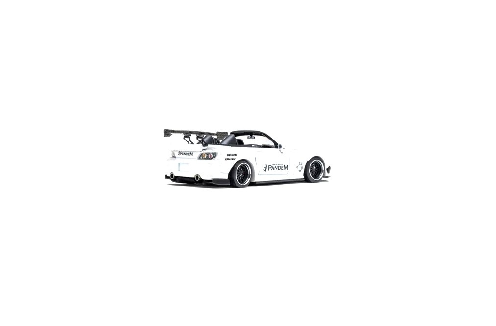 Honda S2000 Rocket Bunny Custom metallic white 1:64 Microturbo