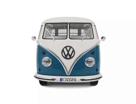 Volkswagen Combi Type 2 (T1) Samba Bus 1962 RegattaBlau L 50 F 1:12 OttOmobile