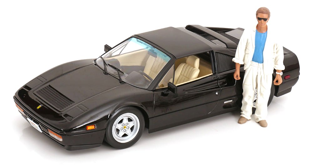 Ferrari 328 GTS 1985 Miami Vice black 1:18 KK Scale