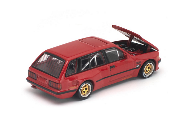 BMW E30 Touring Pandem red 1:64 Pop Race Limited