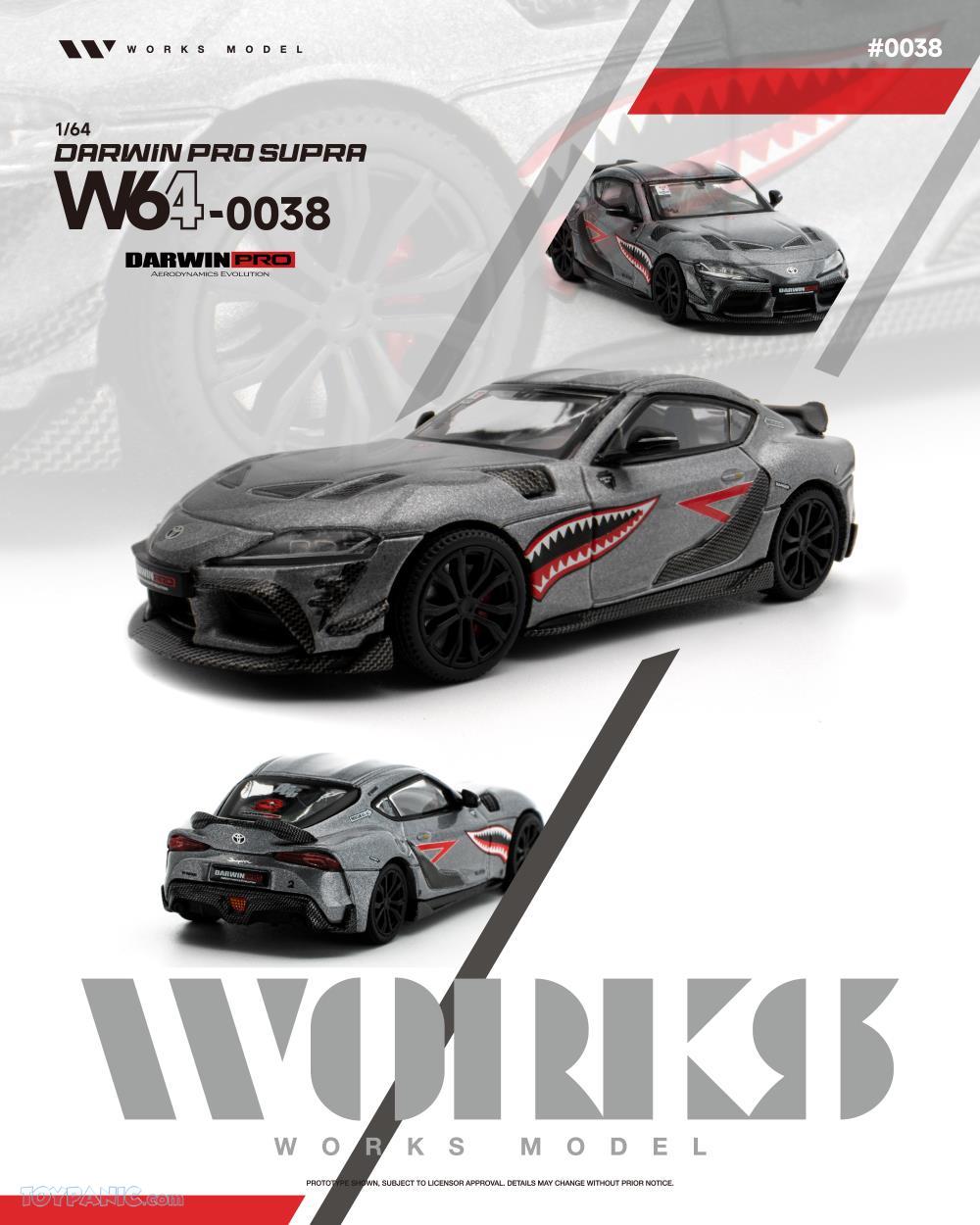 Toyota Darwin Pro Supra carbon grey 1:64 WORKS