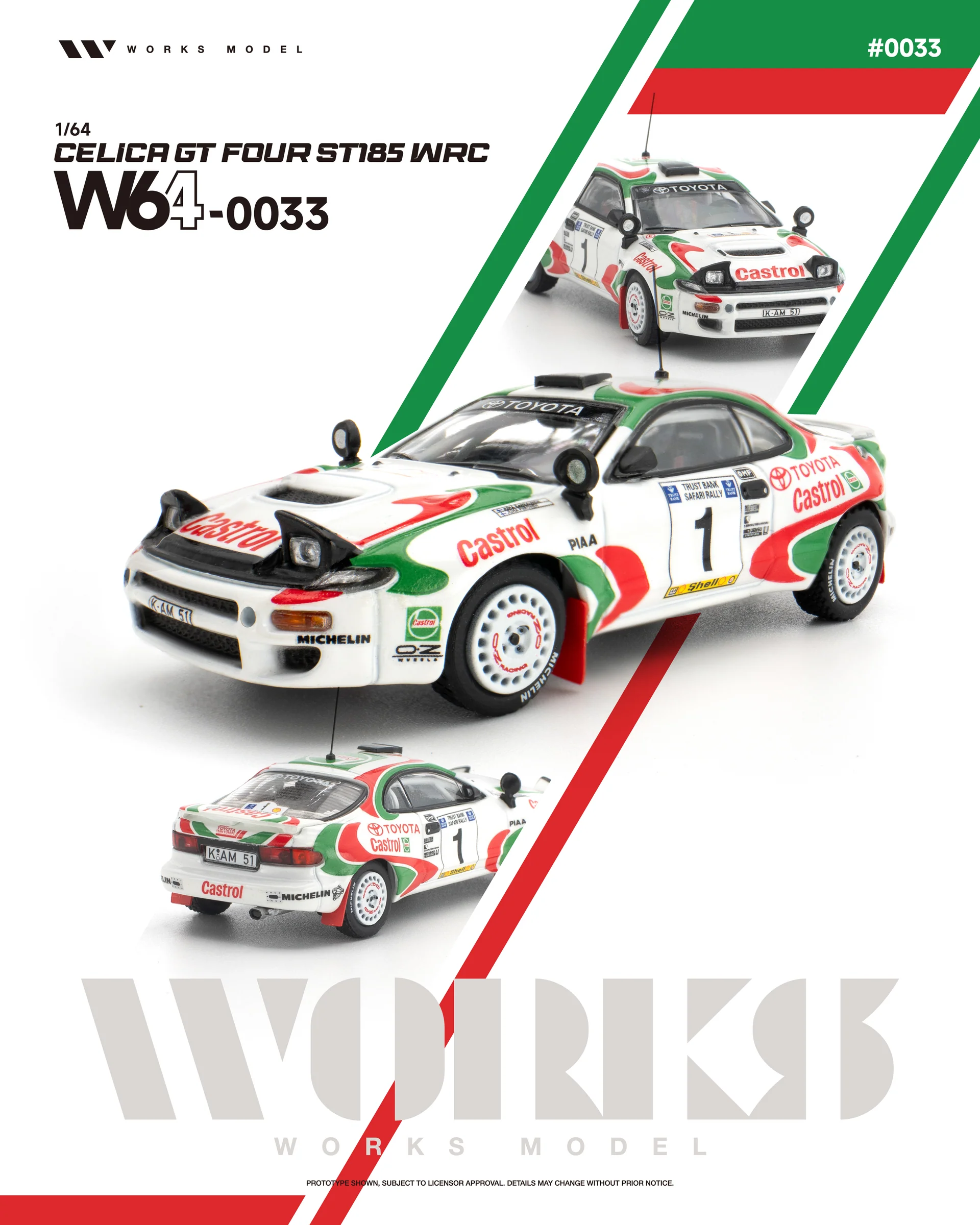 Toyota Celica GT Four ST185 #1 WRC 1:64 WORKS