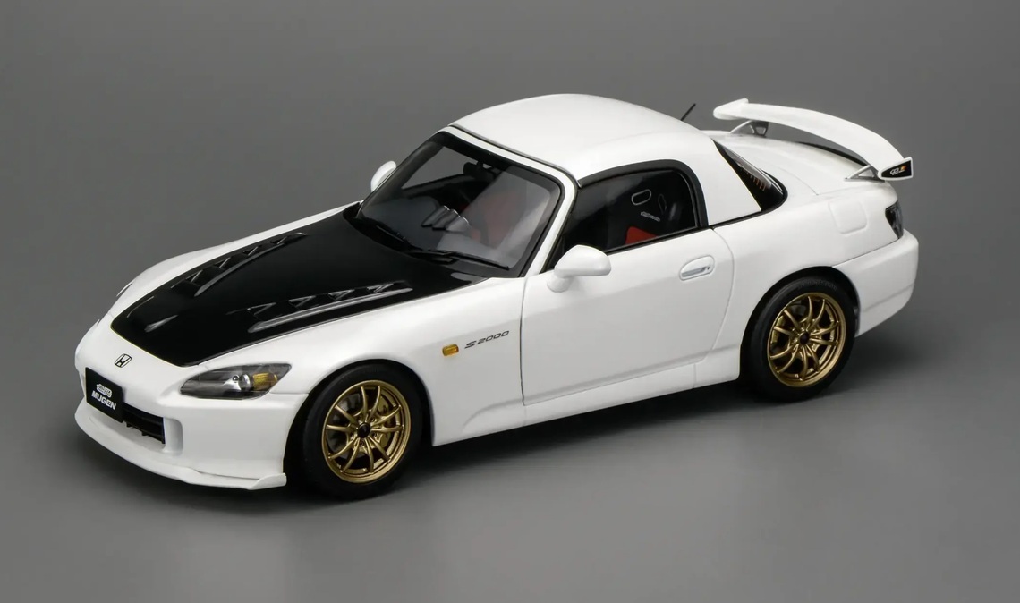 Honda S2000 Spider Hard-Top Mugen 2001 white pearl/carbon 1:18 Motorhelix
