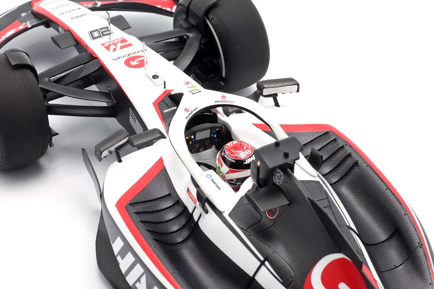 Moneygram HAAS F1 Team VF-23 K.Magnussen Saudi Arabia GP 2023 1:18 Minichamps 