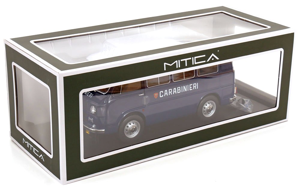 Alfa Romeo F-12 Minibus 1-Series Carabinieri Police 1969 1:18 Mitica
