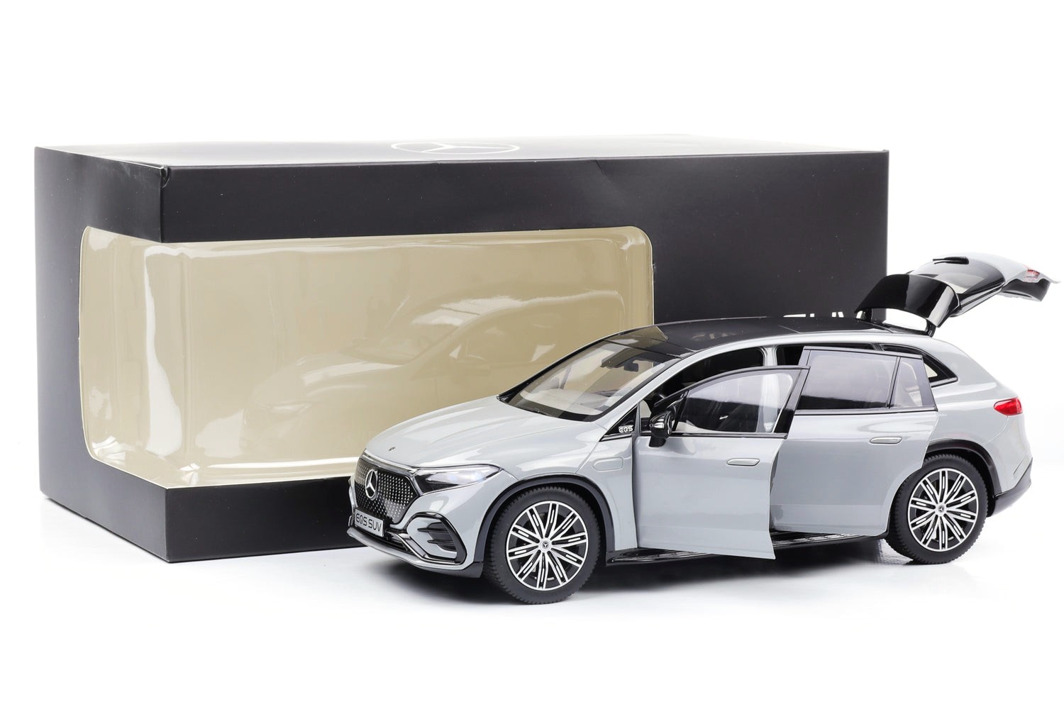 Mercedes-Benz EQS SUV AMG Line X296 alpine grey 1:18 NZG