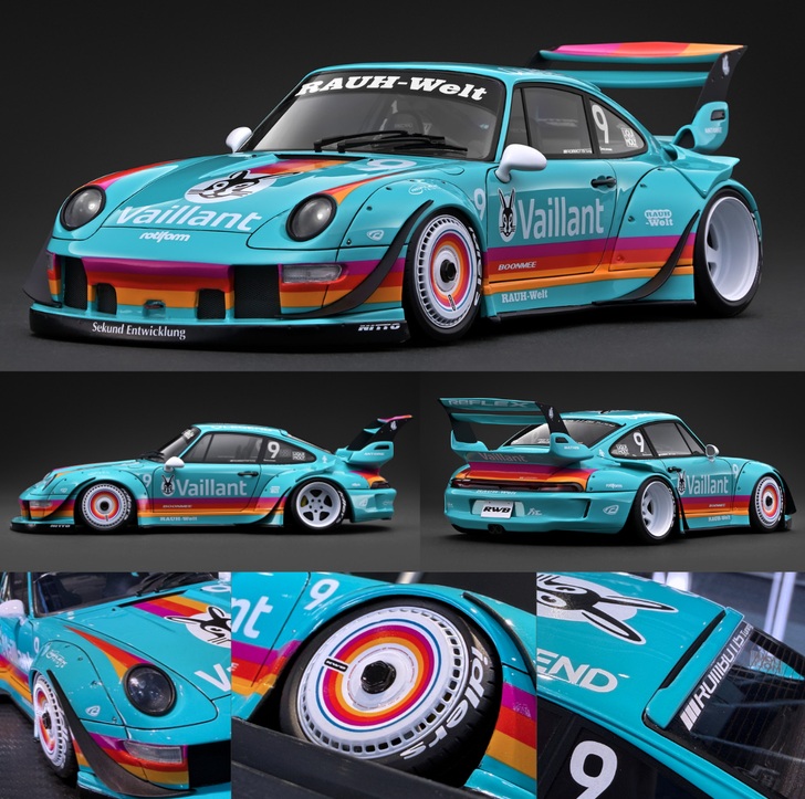Porsche RWB 993 *Vaillant* 1:18 Ignition Model