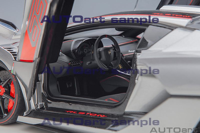 Lamborghini SC18 Alston 2019 grigio titans/red accents 1:18 AUTOart