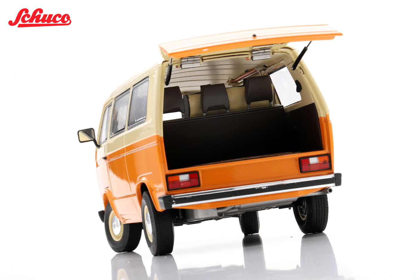 Volkswagen T3a L Bus orange 1:18 Schuco