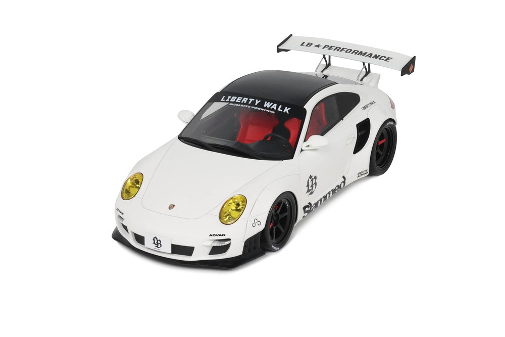 Porsche Tubro LB-Works 2024 white 1:18 GT Spirit