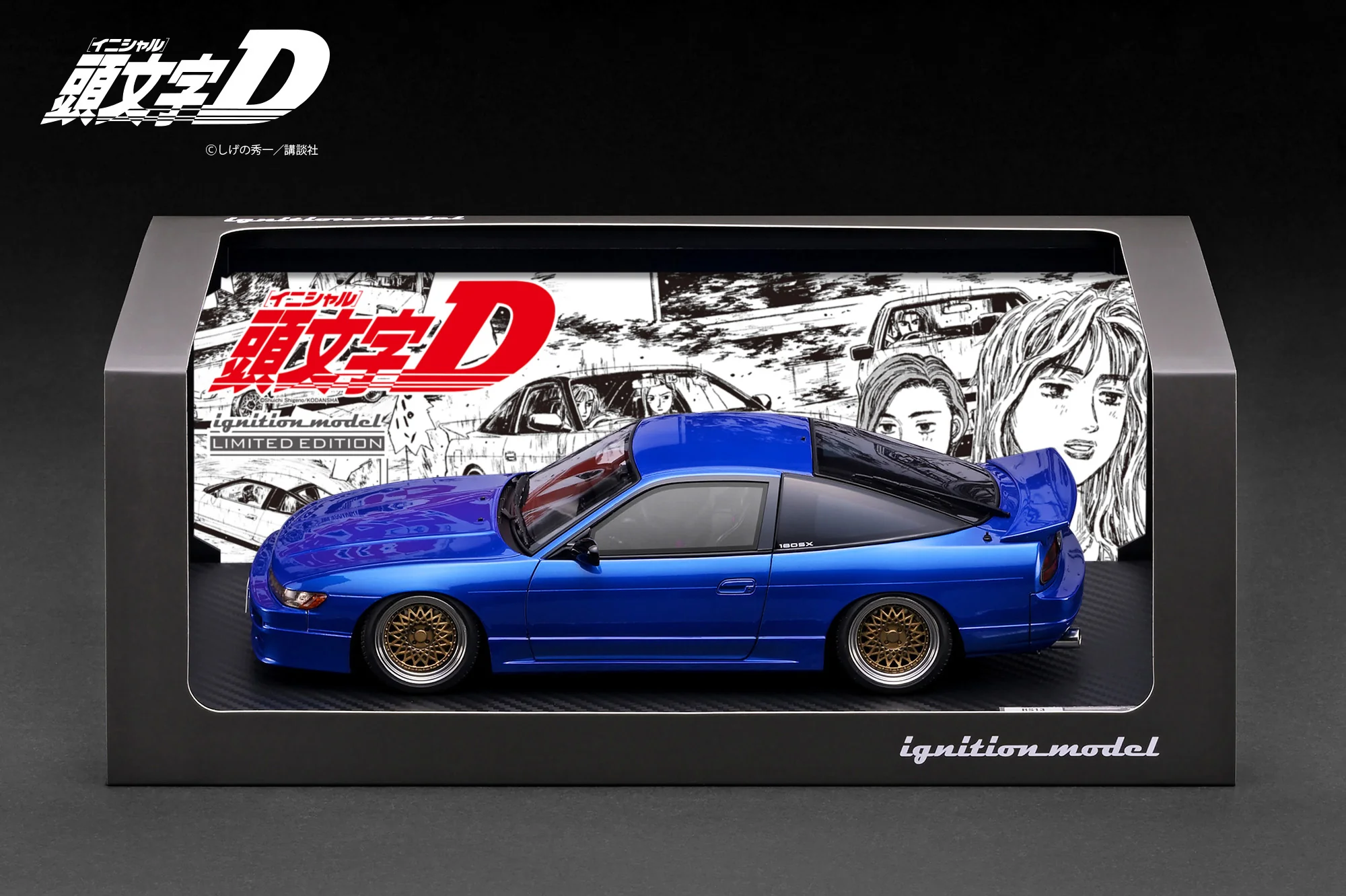 INITIAL D Nissan Sileighty Blue 1:18 Ignition Model