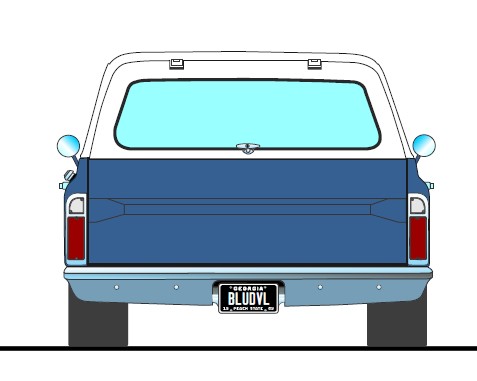 Chevrolet K5 Blazer 2WD Street Custom 1969 blue/white 1:18 Acme Diecast