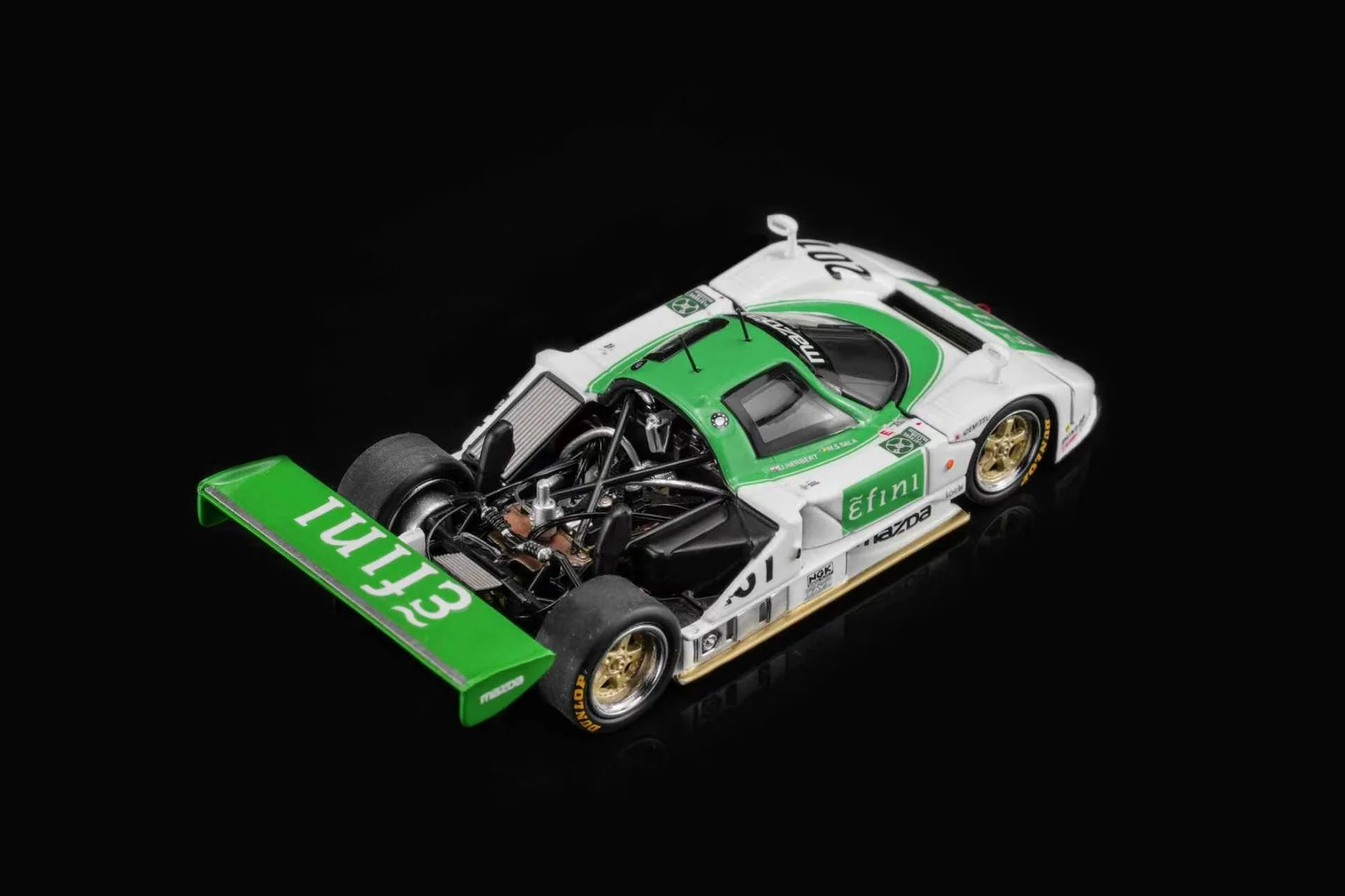 Mazda 787B 2.6L Team Mazdaspeed #201 JSPC Season 1991 white/green 1:64 Motorhelix 