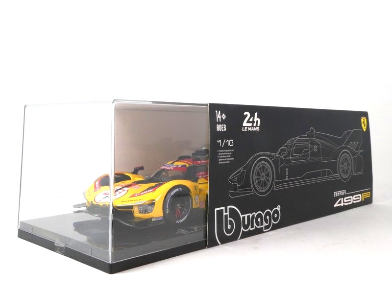 Ferrari 499P 3.0l Turbo V6 #83 Robert Kubica/Yifei Ye/Phil Hanson Team AF Corse Winner 24h Le Mans 2025 1:18 Bburago
