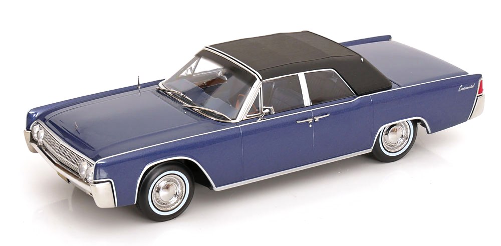 Lincoln Continental Convertible *TV Series Lincoln Lawyer* 1963 blue metallic 1:18 KK Scale