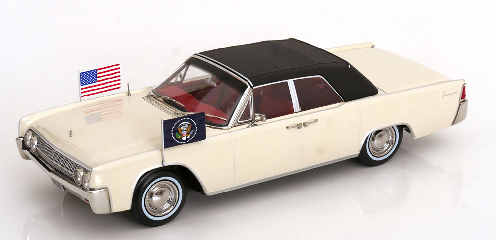 Lincoln Continental Convertible John F. Kennedy 1963 white 1:18 KK Scale