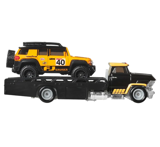 Toyota FJ Cruiser & Horizon Hauler *Team Transport #81* 1:64 HotWheels