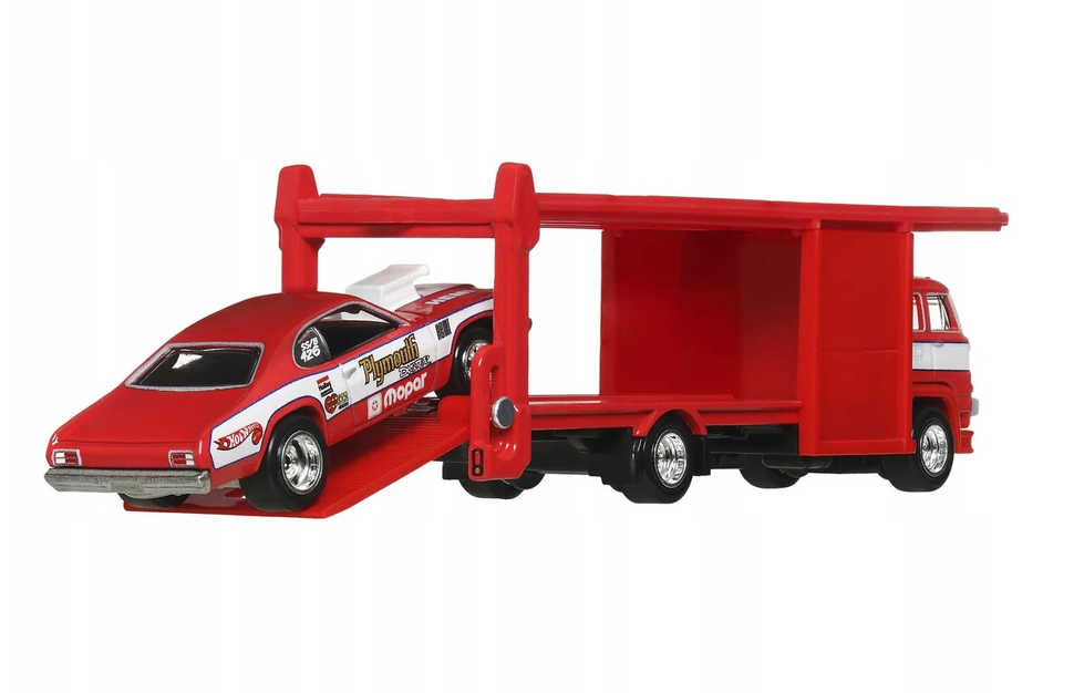 Plymouth Duster '73 & Second Story Lorry *Team Transport #82* 1:64 HotWheels