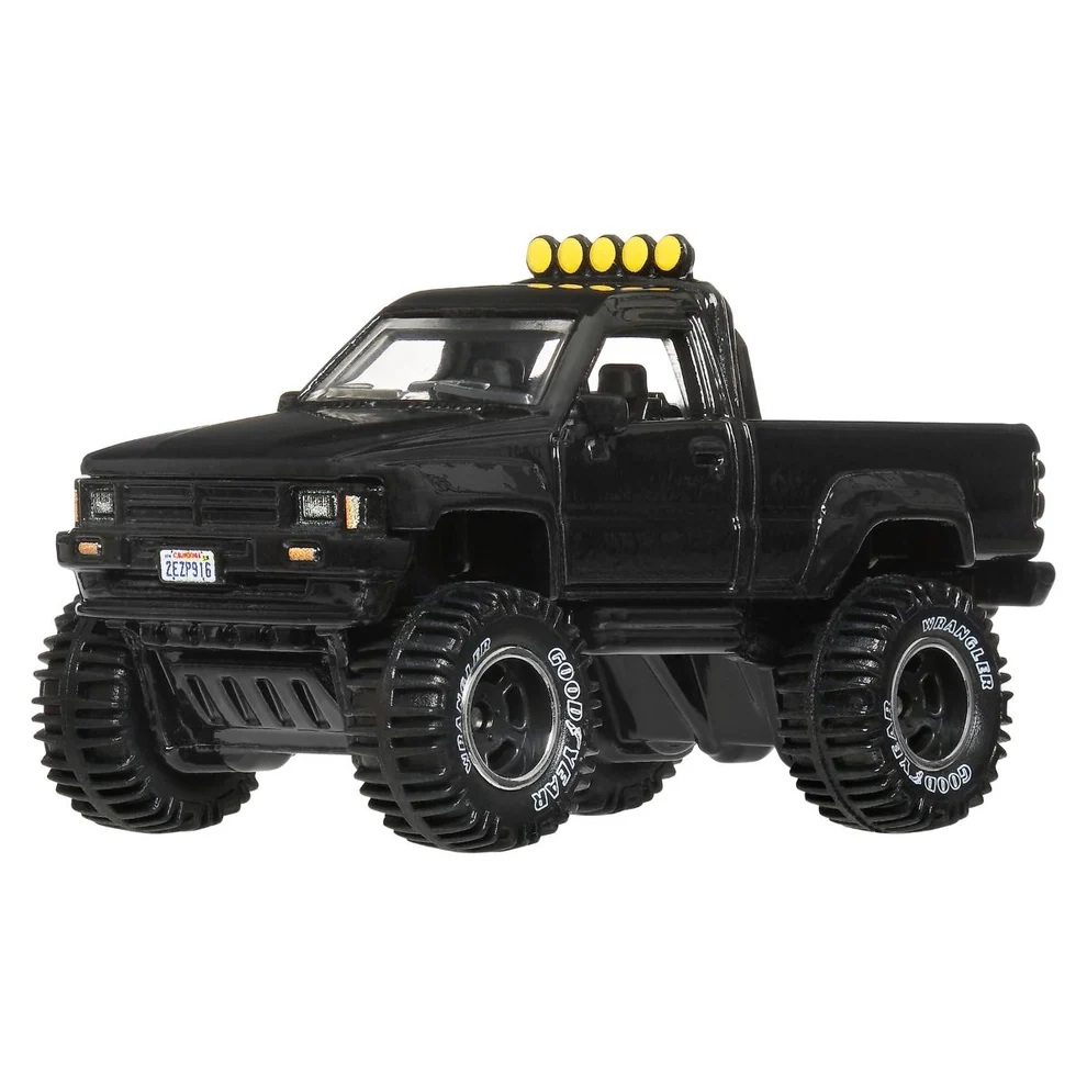 Back To The Future Time Machine & Toyota Pickup Truck/Camionnette 1987 *Back To The Future* black/silver 1:64 HotWheels