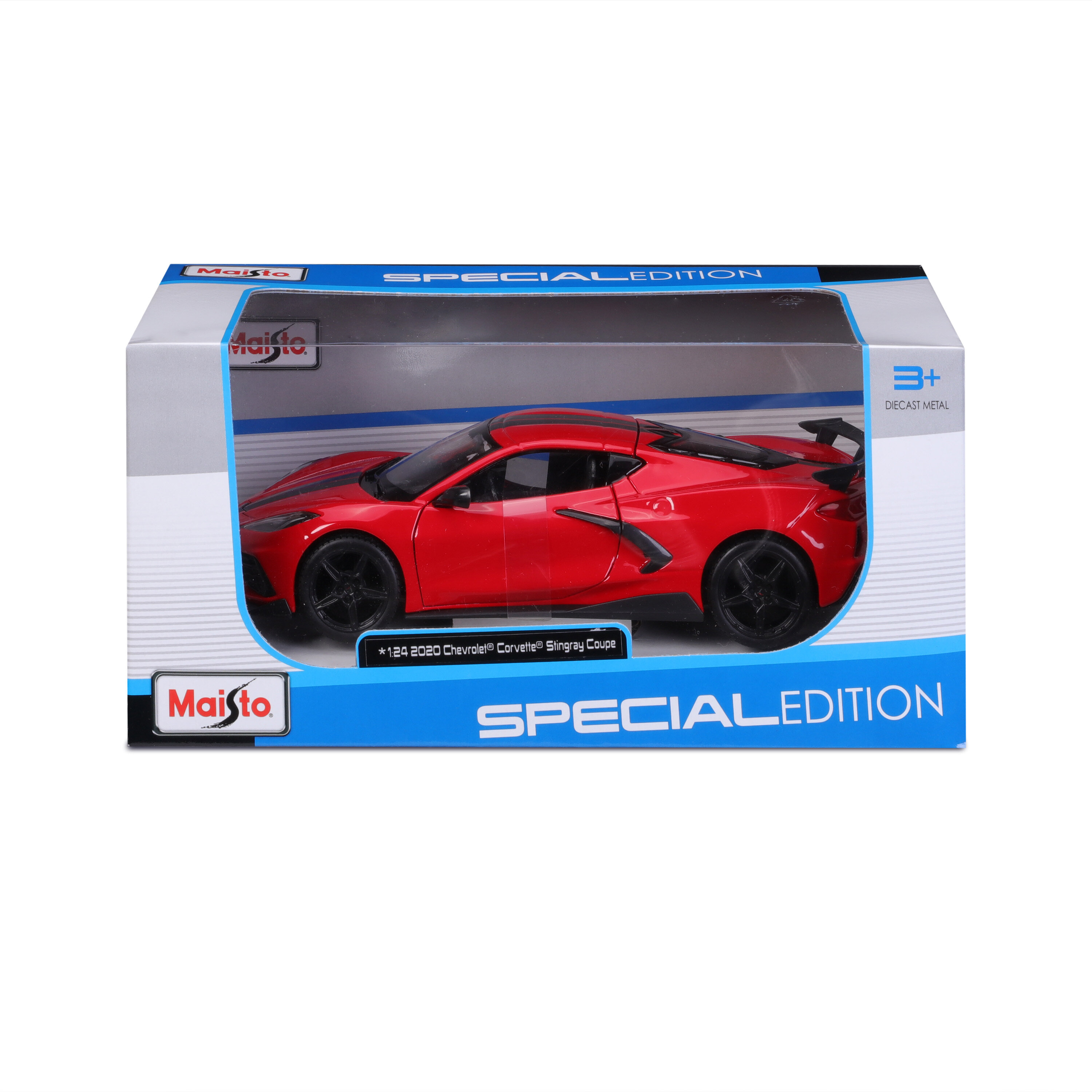 Chevrolet Corvette Stingray (C8) 2020 red 1:24 Maisto