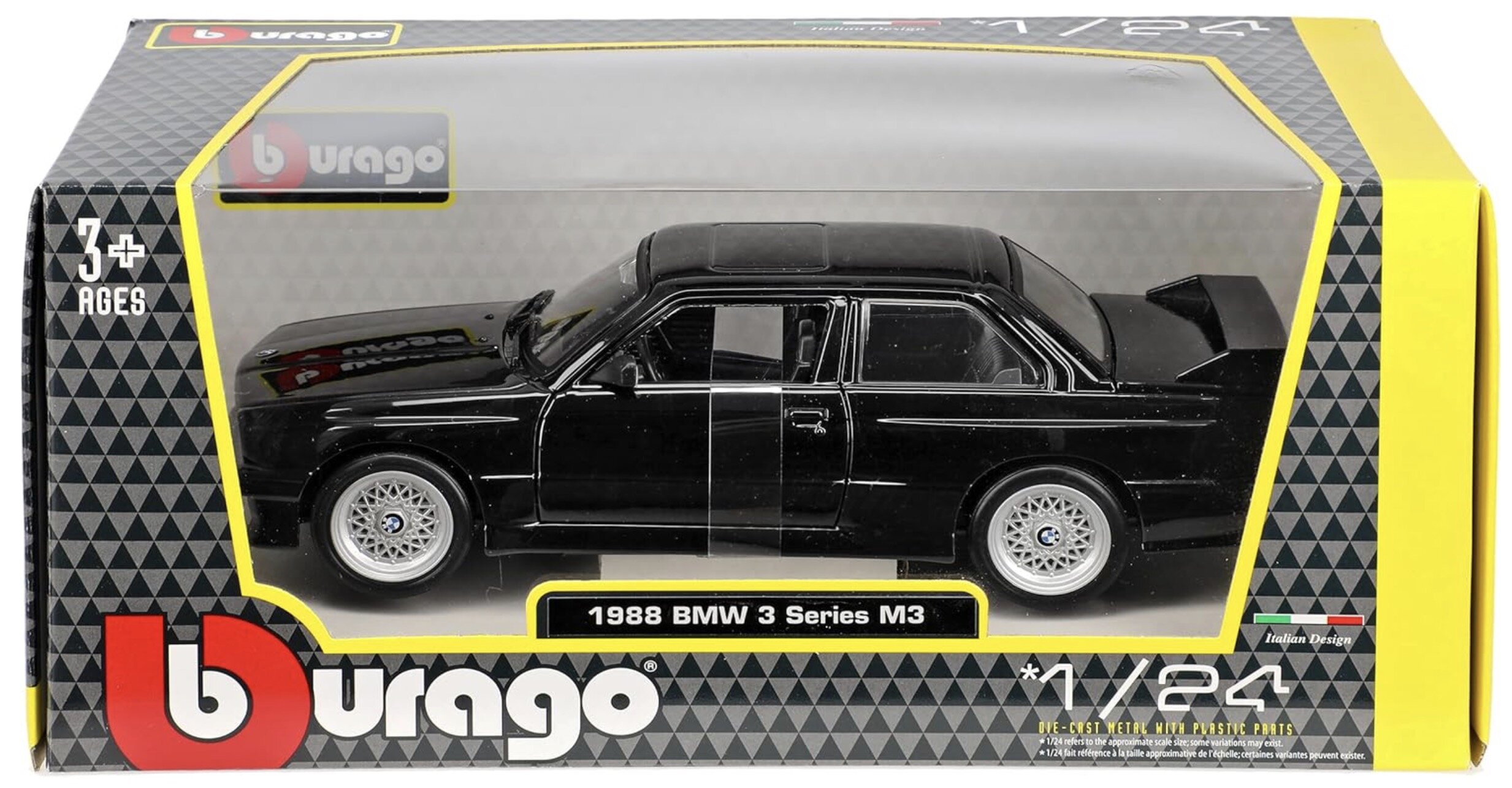 BMW M3 (E30) 1988 black 1:24 Bburago