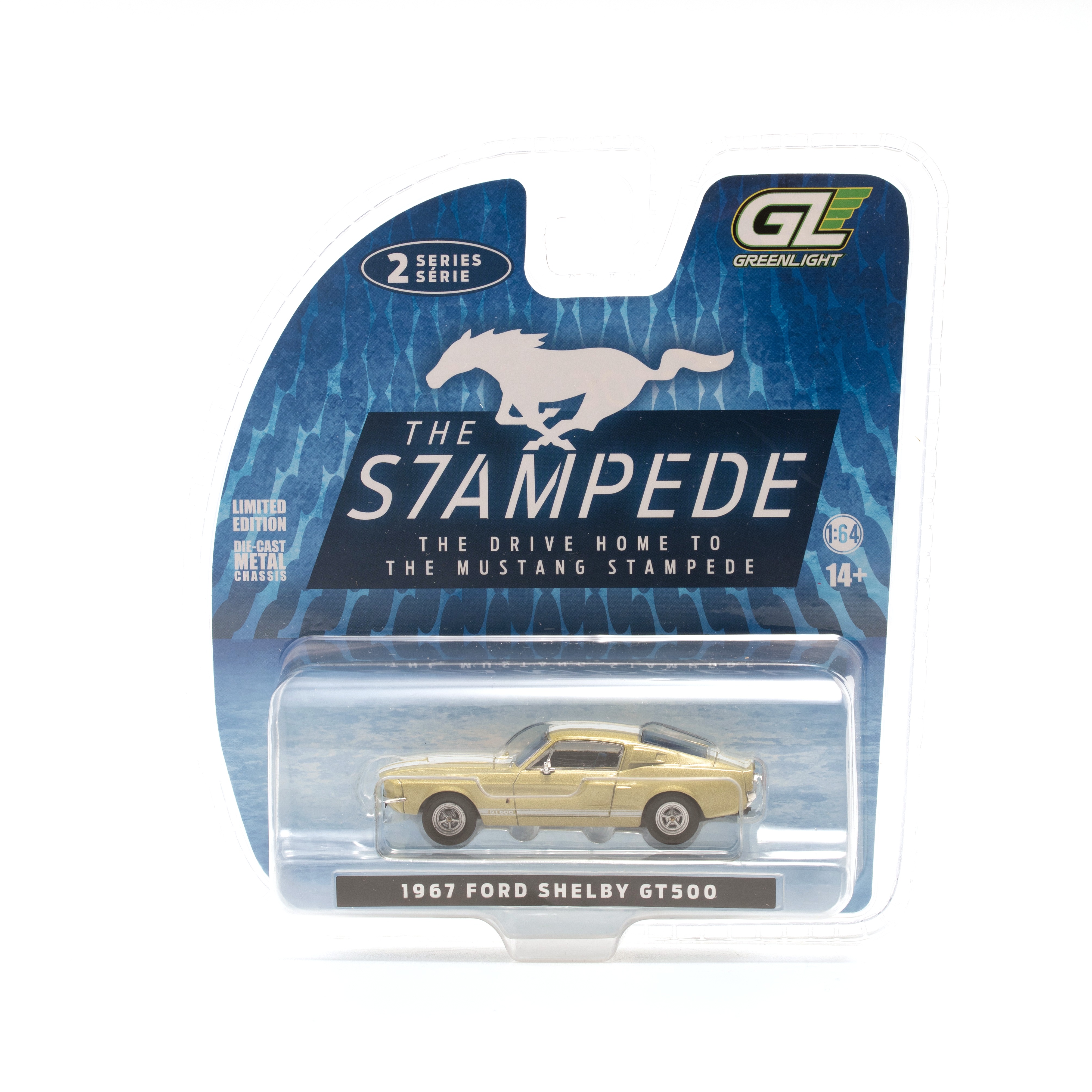 Ford Mustang Shelby GT-500 Fastback 1967 *The Mustang Stampede Series 2* lime gold 1:64 Greenlight