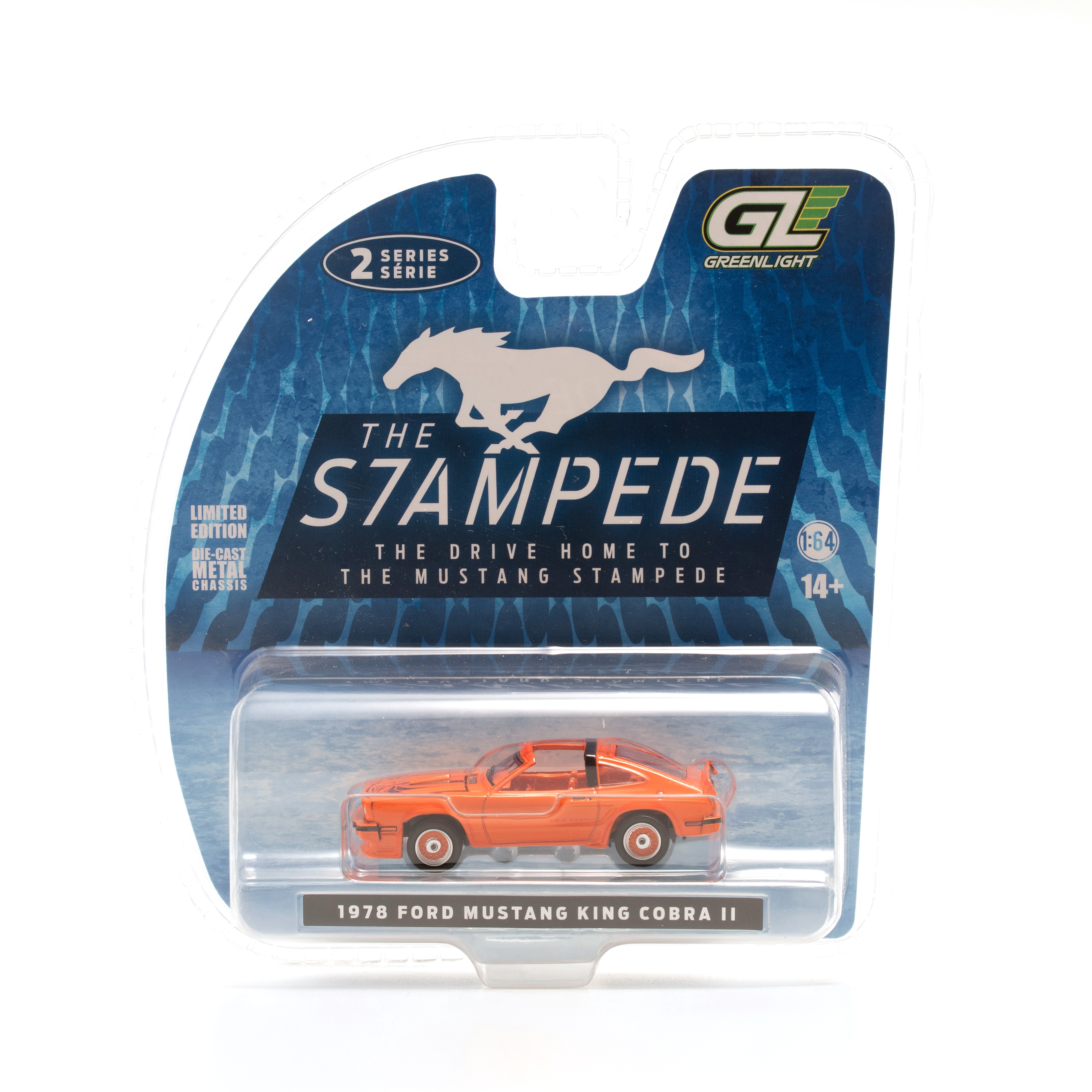 Ford Mustang King Cobra II 1978 *The Mustang Stampede Series 2* tangerine/black 1:64 Greenlight