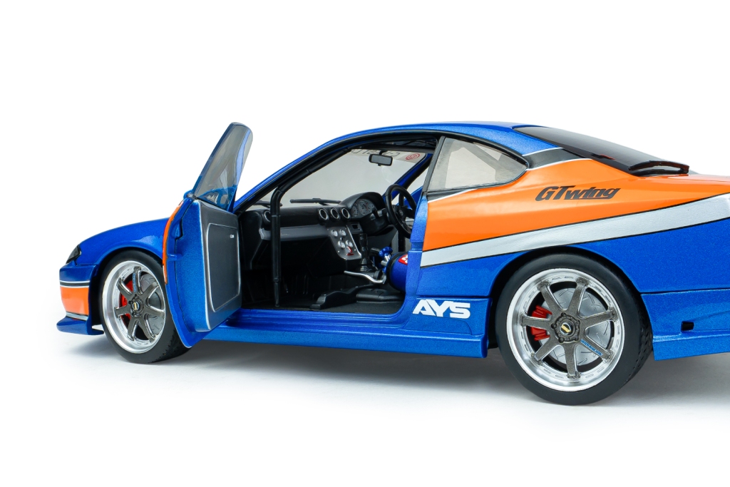 Nissan Silvia S15 Spec-S Tokyo Drift Mona Lisa 2006 blue/orange 1:18 Solido