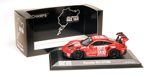Porsche 911 GT3RS 2024 Getspeed Race Taxi red 1:43 Minichamps