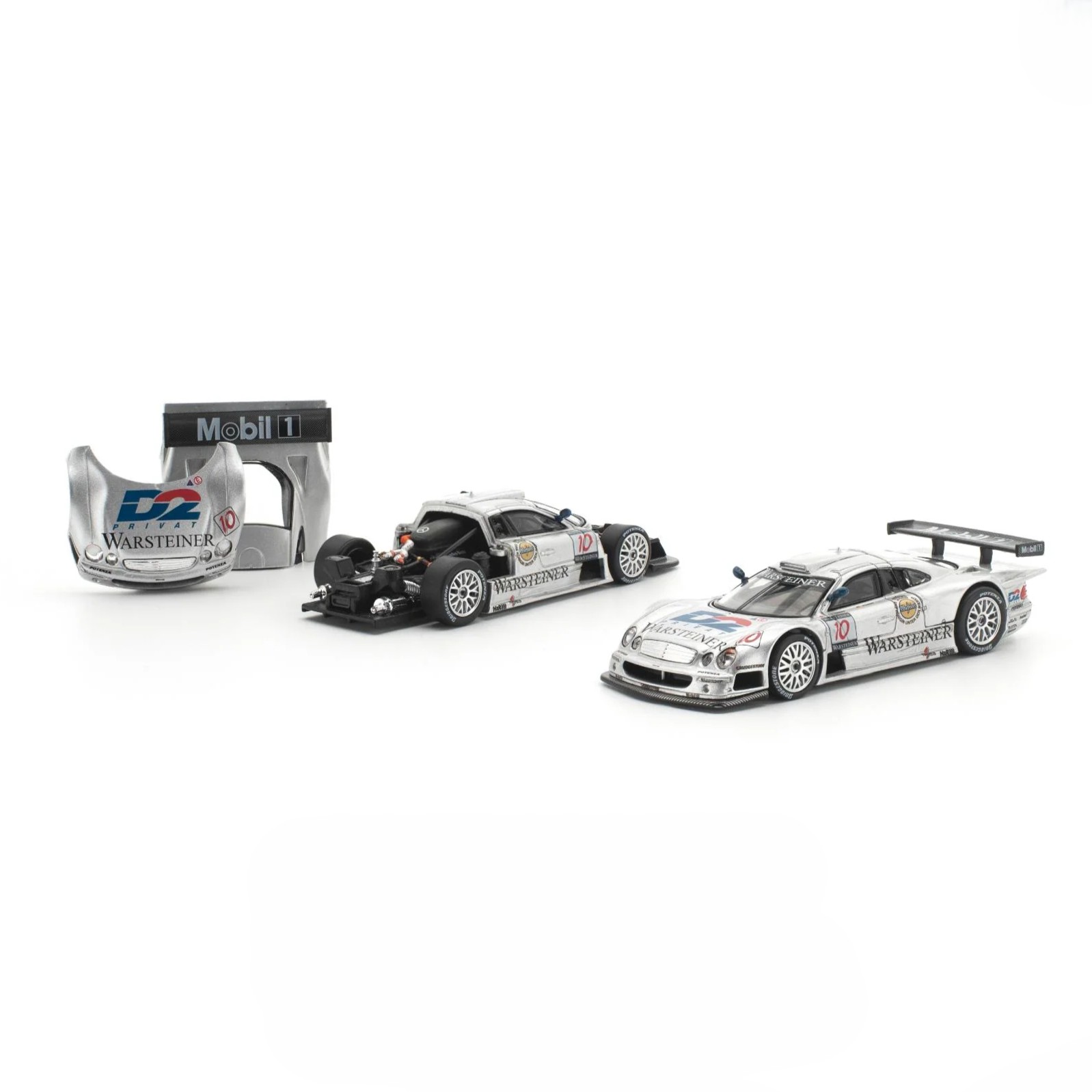 Mercedes-Benz CLK GTR AMG-Mercedes #10 A.Nannini/M.Tiemann/K.Ludwig/B.Schneider FIA GT Championship 1997 1:64 Pop Race
