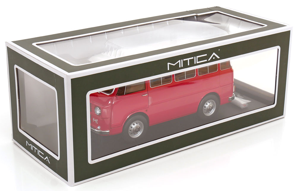 Alfa Romeo F-12 Minibus 1-Series 1967 red/ivory 1:18 Mitica