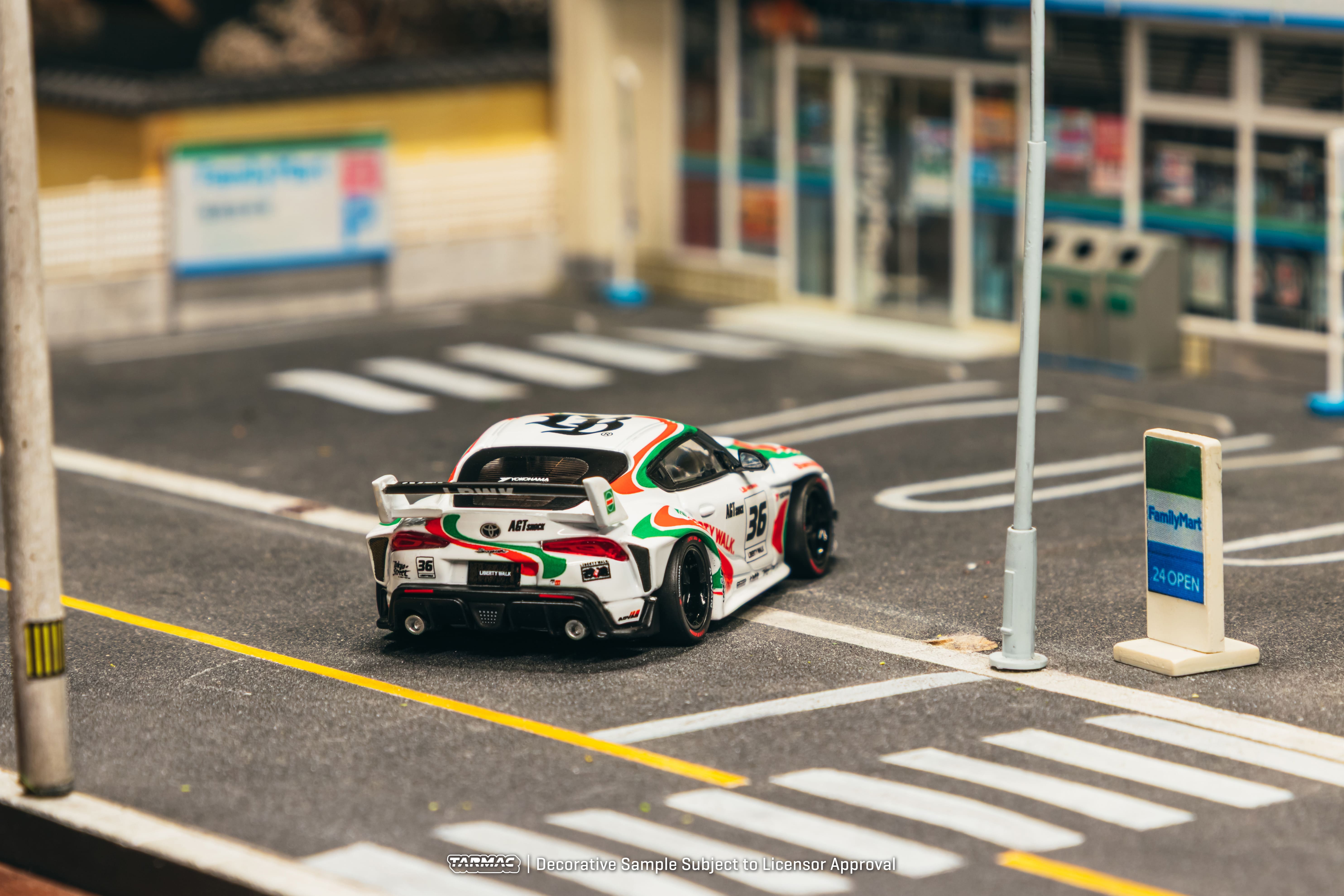 Toyota Supra (A90) LB-Works Castrol Tribute 2024 white/green/red 1:64 Tarmac