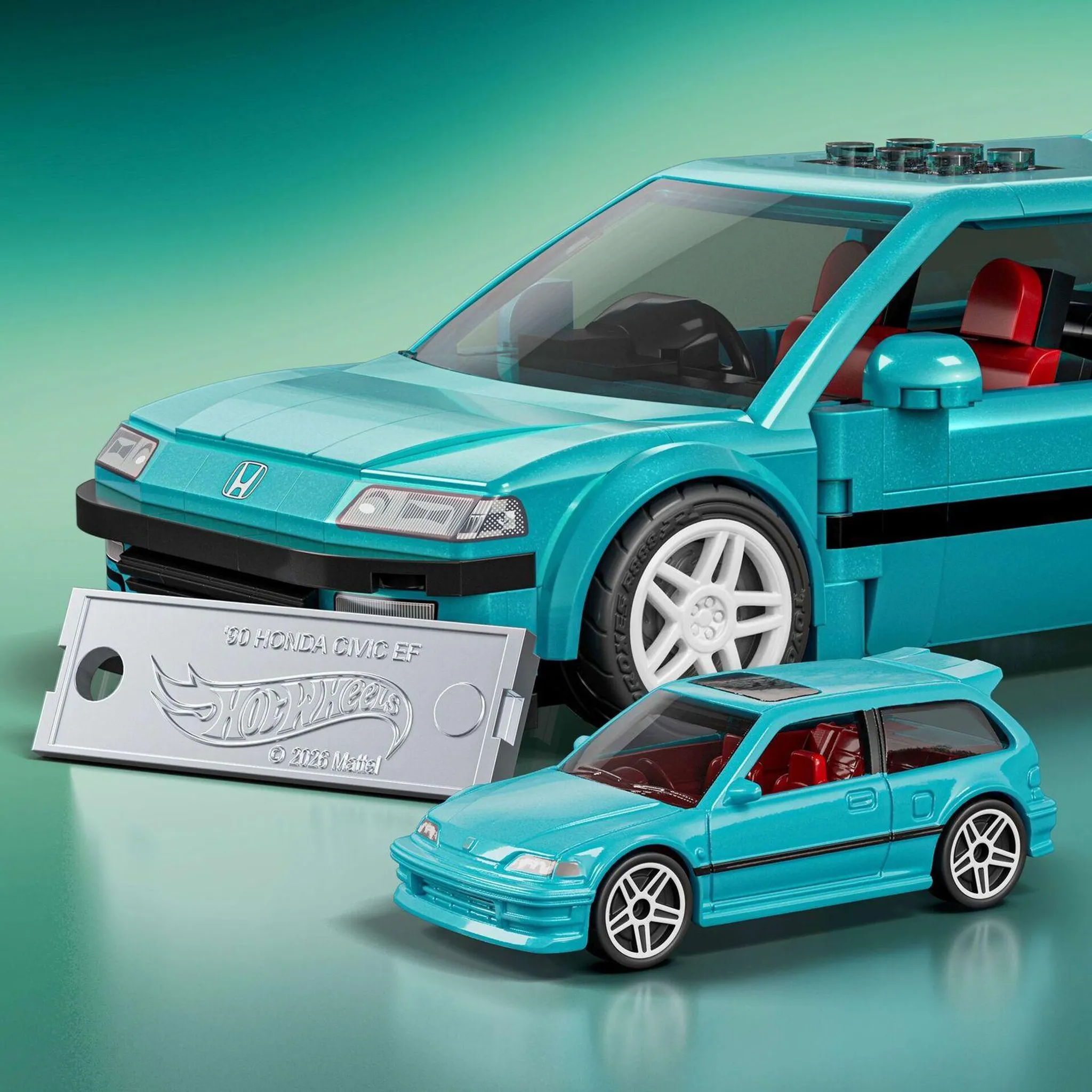 Honda Civic EF Custom 1990 1:32 Hot Wheels Brick Shop