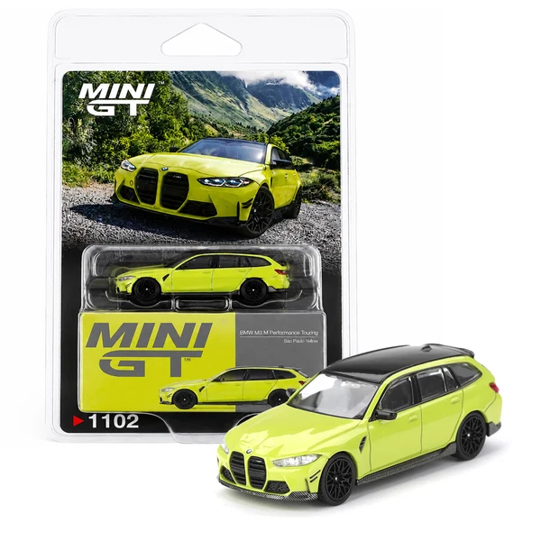 BMW M3 (G82) Touring Sao Paulo 2025 yellow 1:64 Mini GT