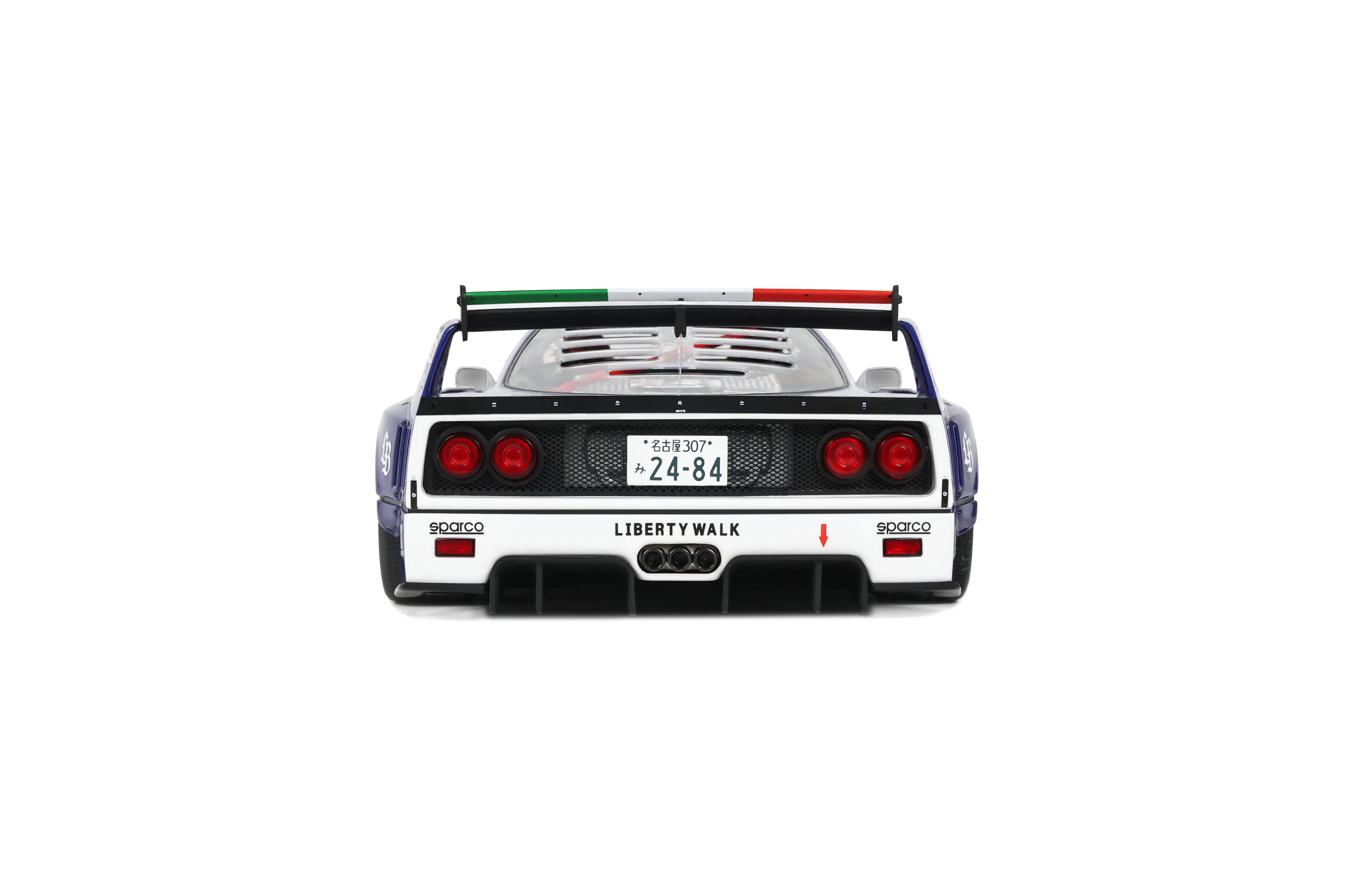 Ferrari F40 LB-Works 2024 metallic blue 1:18 OttOmobile