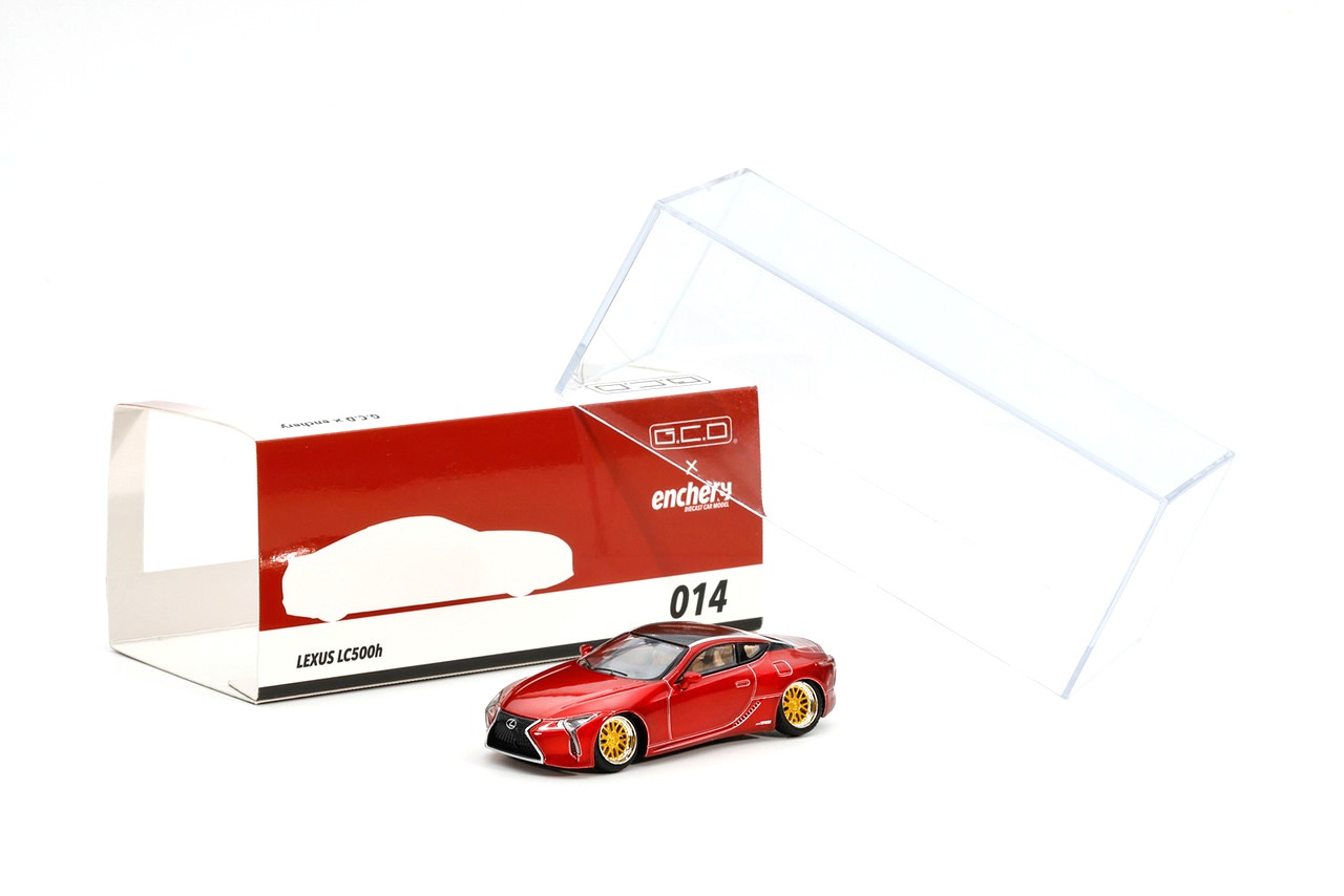 Lexus LC500h Coupe 2018 red 1:64 GCD