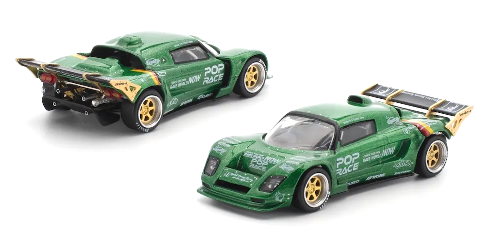 Pandem Lotus Elise green 1:64 Pop Race Limited
