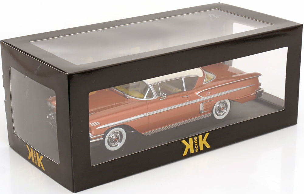 Chevrolet Bel Air Impala Coupe 1958 copper/cream 1:18 KK Scale