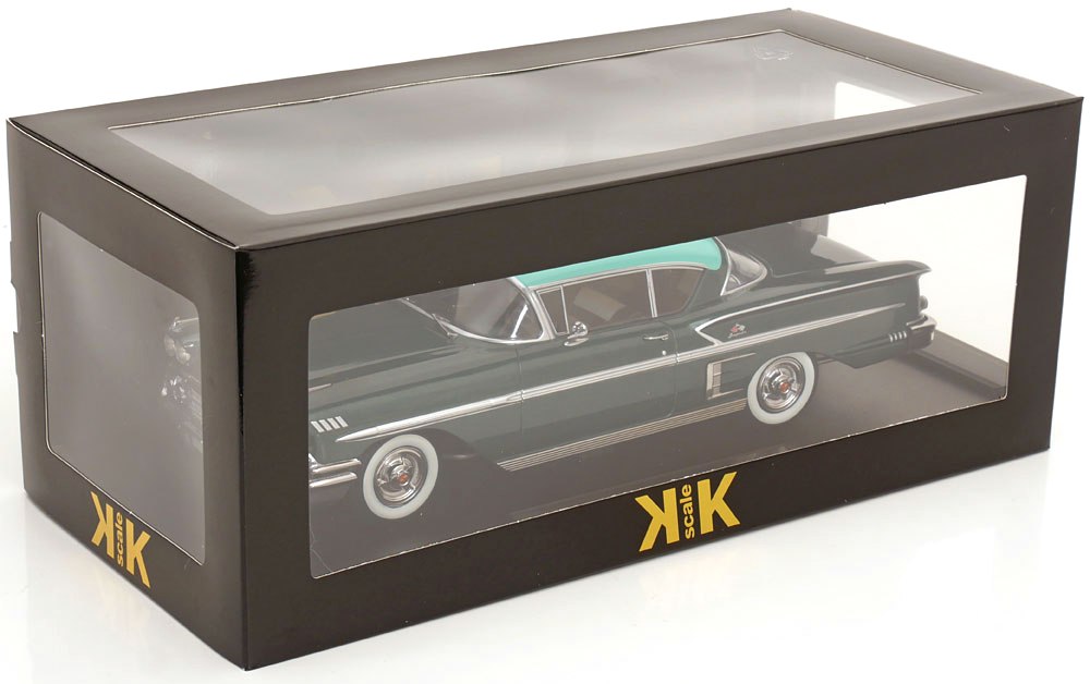 Chevrolet Bel Air Impala Coupe 1958 dark green metallic/green 1:18 KK Scale