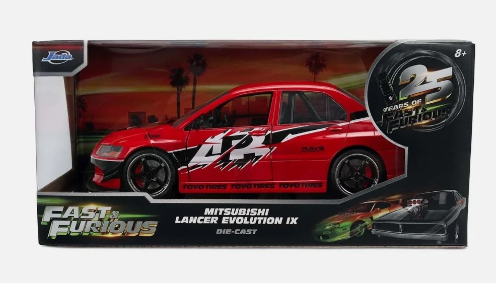 Mitsubishi Lancer EVO IX Fast & Furious 2006 red 1:24 Jada Toys