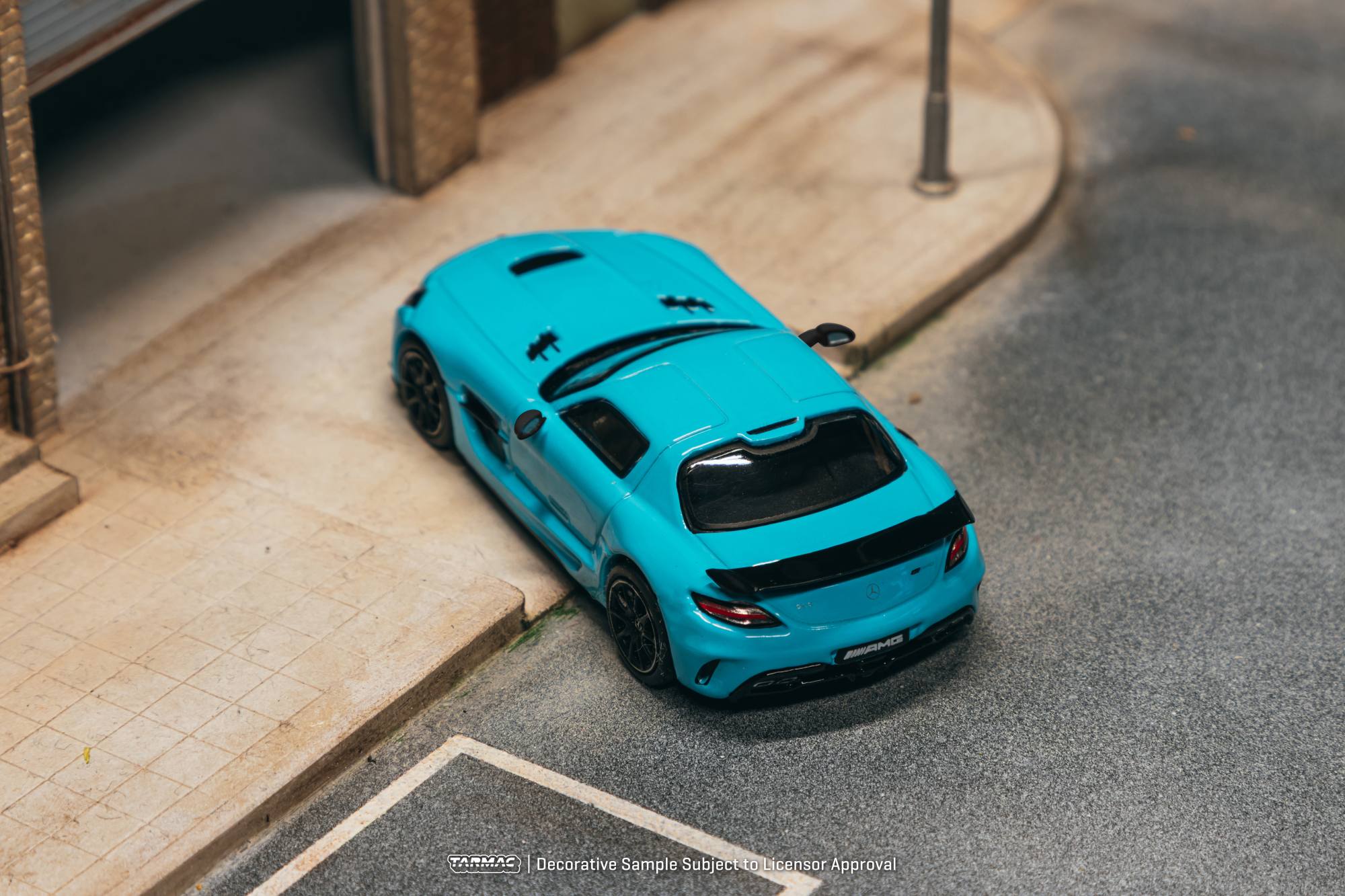 Mercedes-Benz SLS AMG Coupé Black Series baby blue mat 1:64 Tarmac