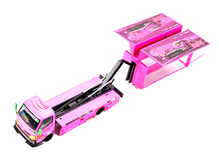 Custom Box Truck *Rexy* pink 1:64 Mega Gear